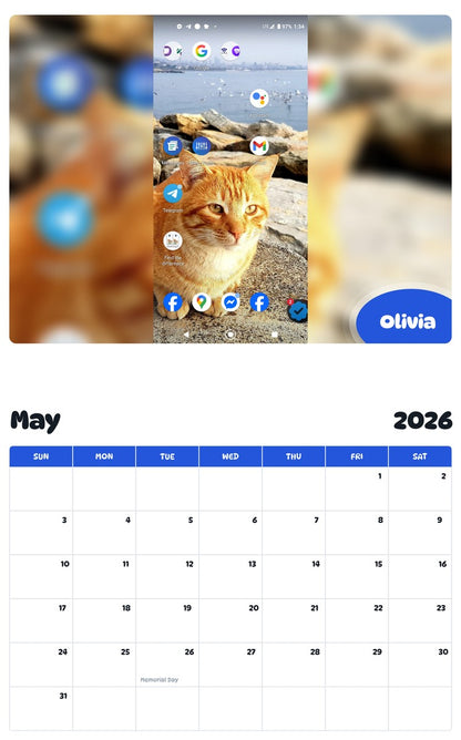2026 - 2027 Olivia - Pawidols Pet Calendar