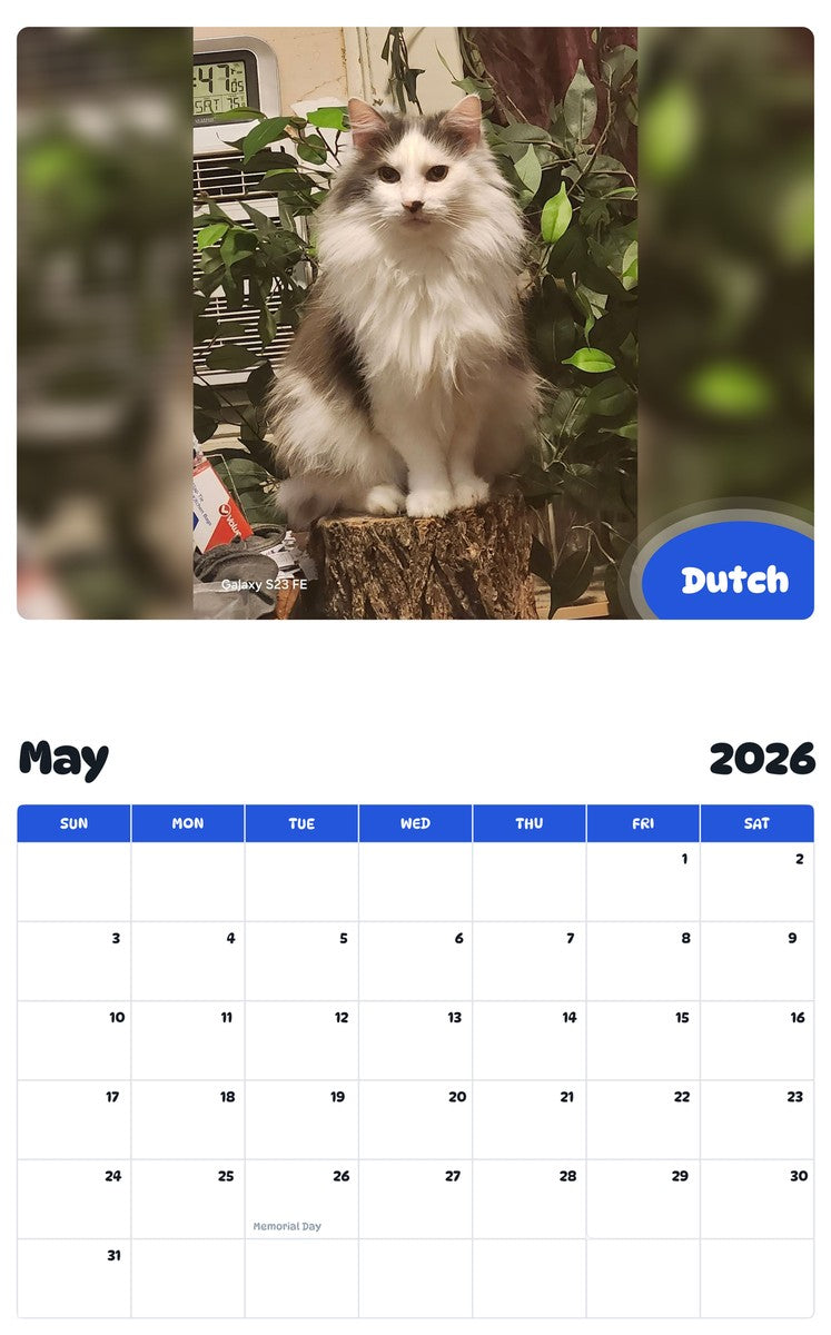 2026 - 2027 Dutch - Pawidols Pet Calendar