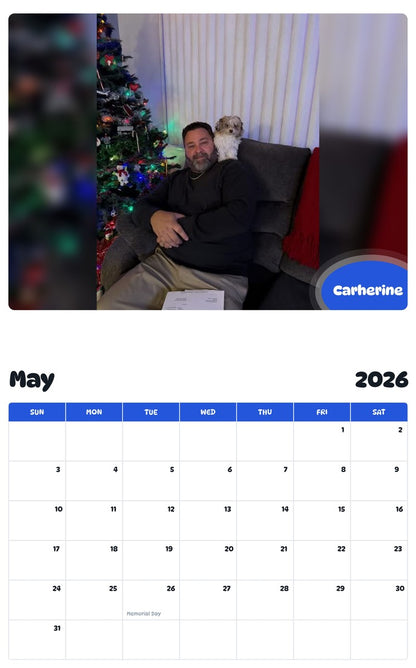 2026 - 2027 Carherine - Pawidols Pet Calendar