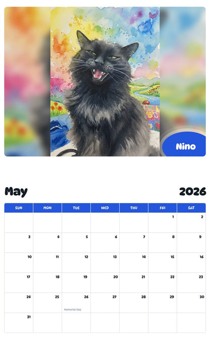 2026 - 2027 Nino - Pawidols Pet Calendar