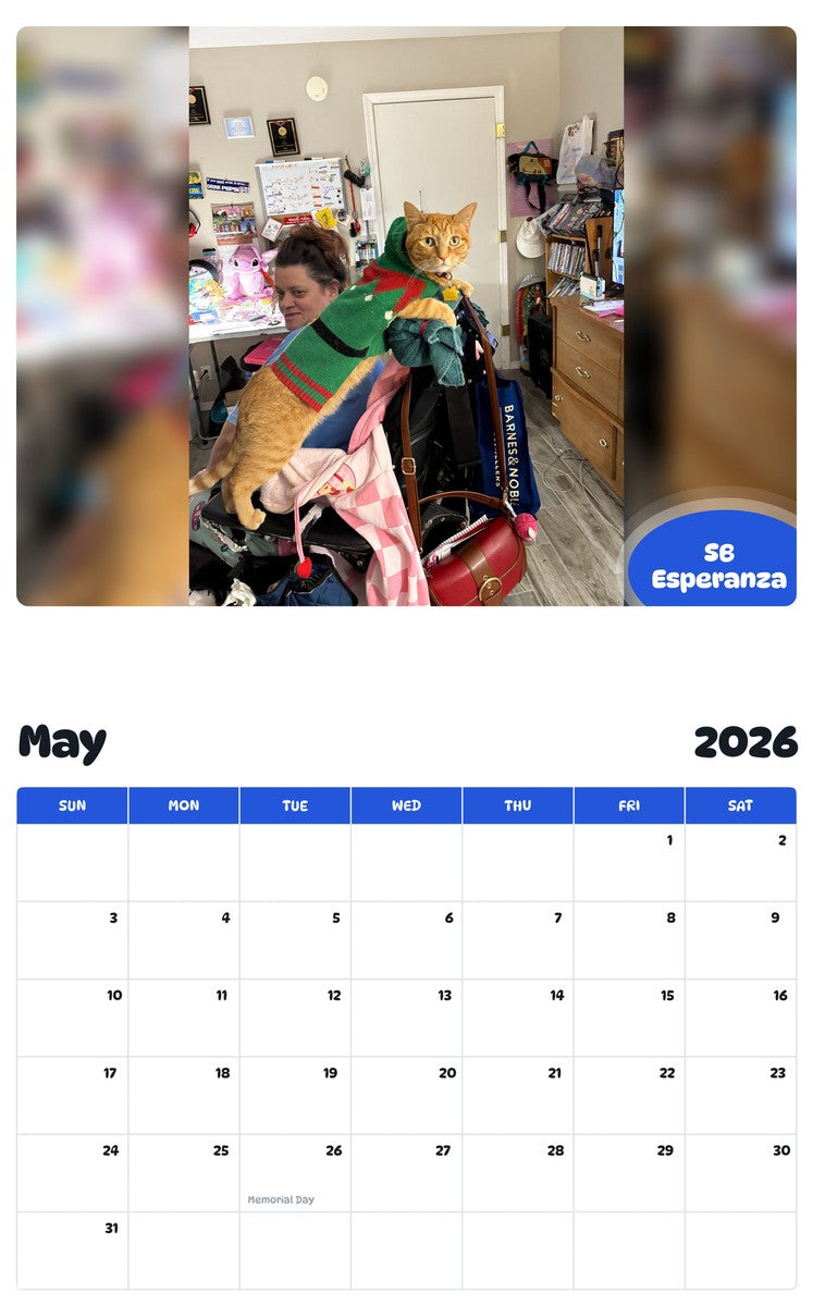2026 - 2027 SB Esperanza - Pawidols Pet Calendar