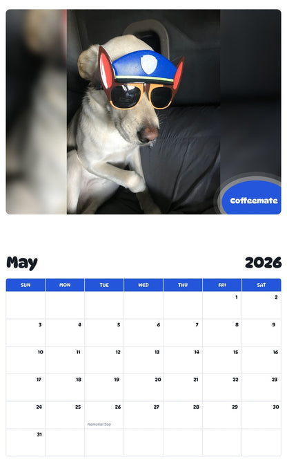 2026 - 2027 Coffeemate - Pawidols Pet Calendar