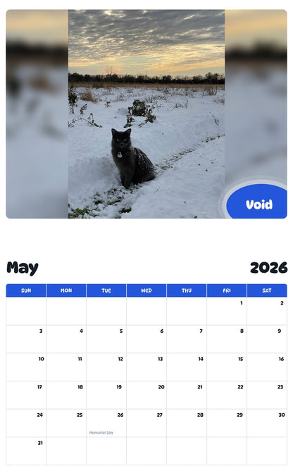 2026 - 2027 Void - Pawidols Pet Calendar