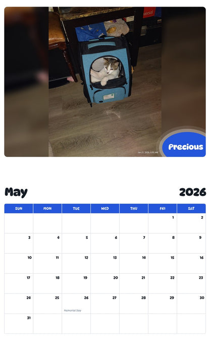 2026 - 2027 Precious - Pawidols Pet Calendar