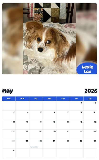 2026 - 2027 Lexie Lee - Pawidols Pet Calendar