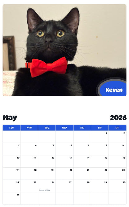 2026 - 2027 Keven - Pawidols Pet Calendar