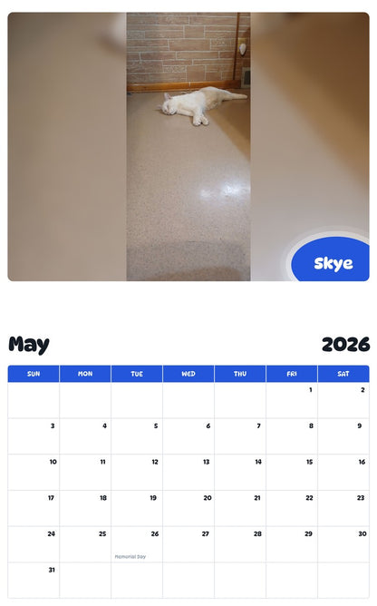 2026 - 2027 Skye - Pawidols Pet Calendar