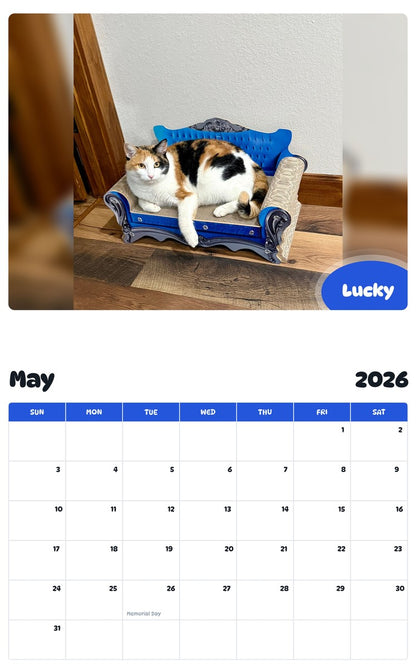 2026 - 2027 Lucky - Pawidols Pet Calendar