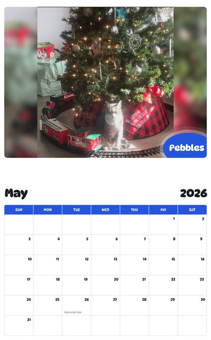 2026 - 2027 Pebbles - Pawidols Pet Calendar