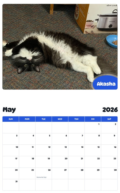 2026 - 2027 Akasha - Pawidols Pet Calendar