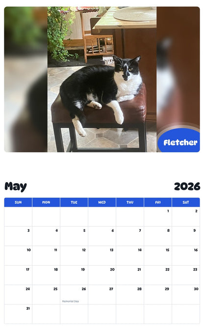 2026 - 2027 Fletcher - Pawidols Pet Calendar