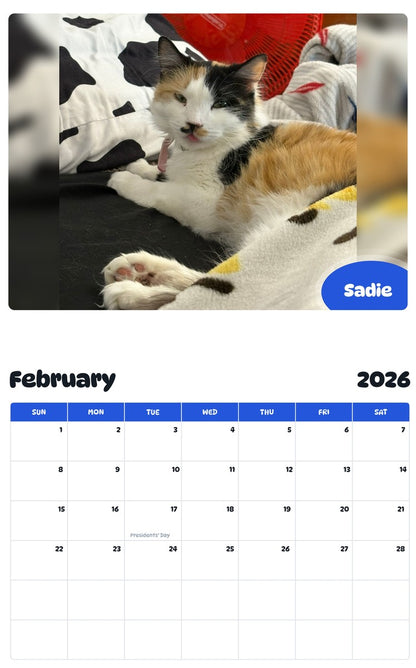 October 2025 - September 2026 Sadie - Pawidols Pet Calendar