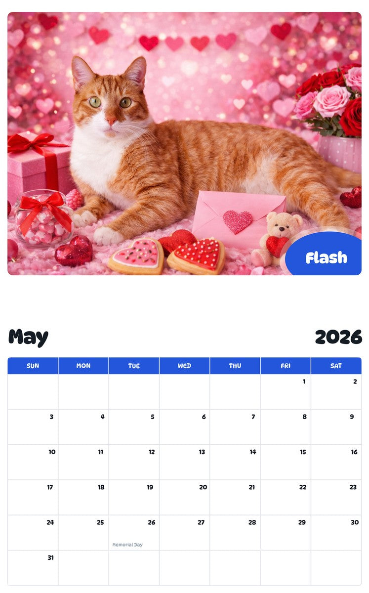 2026 - 2027 Flash - Pawidols Pet Calendar