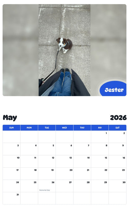2026 - 2027 Jester - Pawidols Pet Calendar