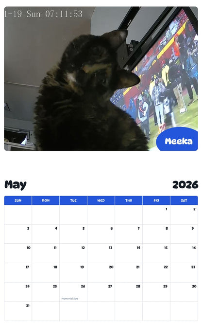 2026 - 2027 Meeka - Pawidols Pet Calendar
