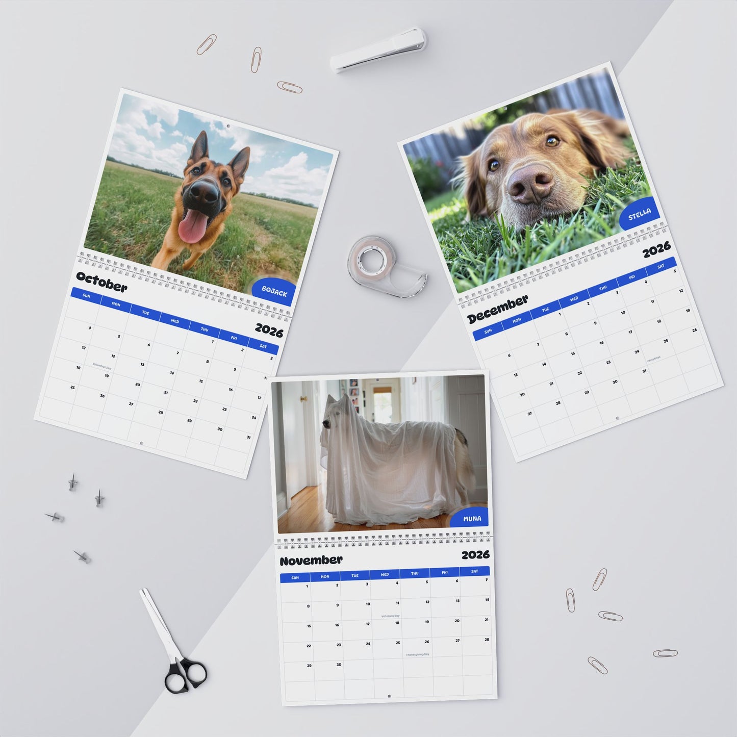 Paw Calendar Dog 2026-2027