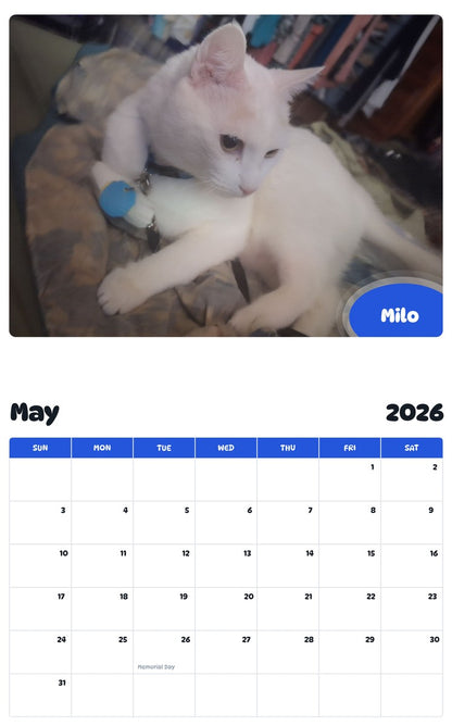2026 - 2027 Milo - Pawidols Pet Calendar