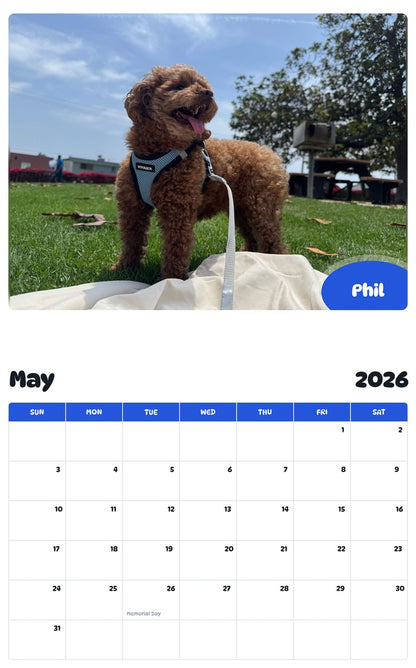 2026 - 2027 Phil - Pawidols Pet Calendar