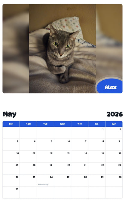 2026 - 2027 Alex - Pawidols Pet Calendar