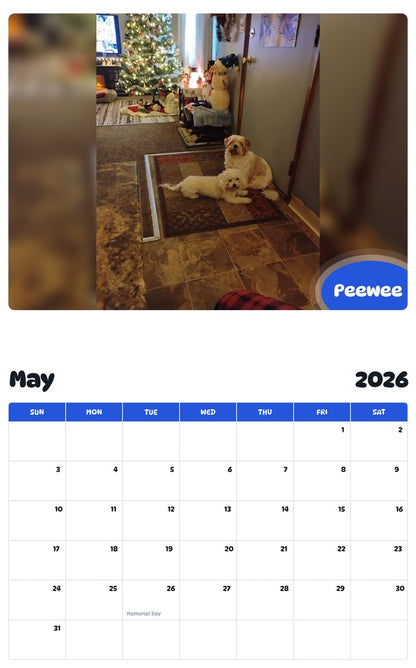 2026 - 2027 Peewee - Pawidols Pet Calendar