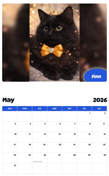 2026 - 2027 Finn - Pawidols Pet Calendar
