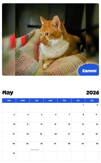 2026 - 2027 Sammi - Pawidols Pet Calendar