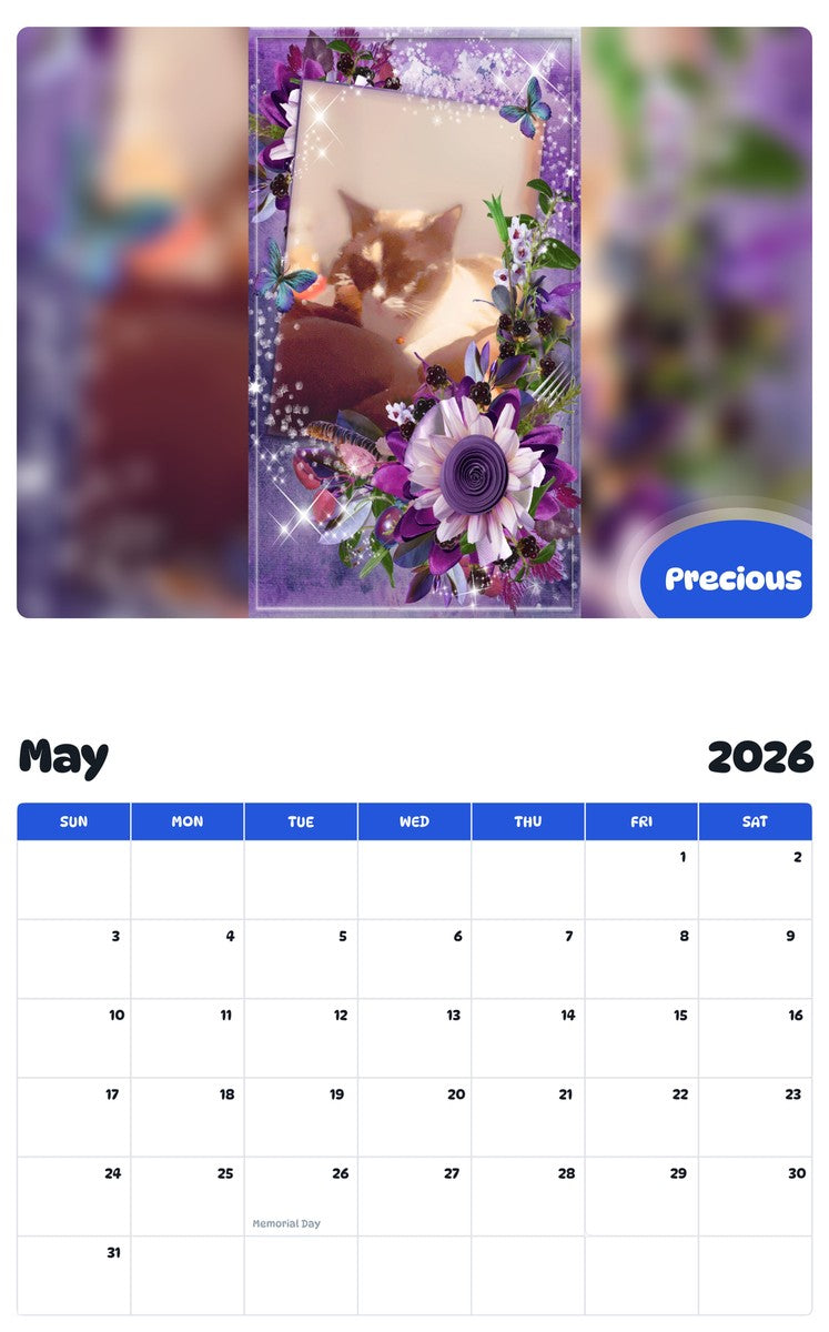 2026 - 2027 Precious - Pawidols Pet Calendar