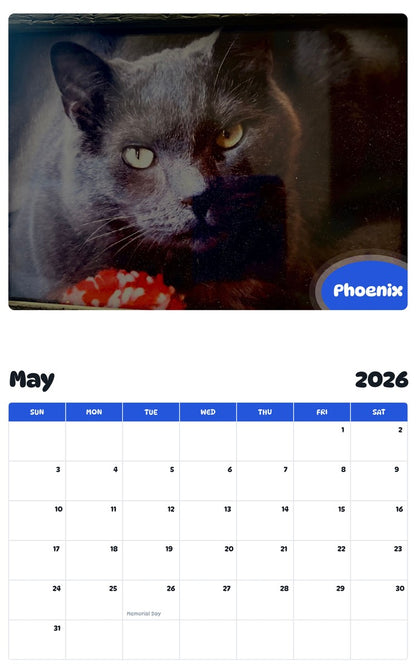 2026 - 2027 Phoenix - Pawidols Pet Calendar
