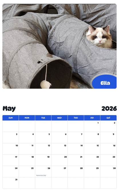 2026 - 2027 Ella - Pawidols Pet Calendar
