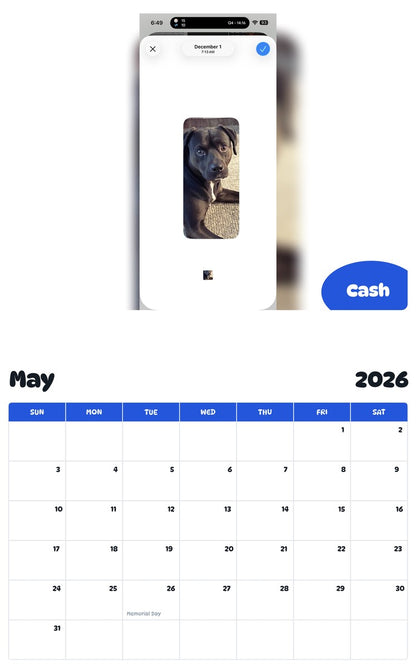 2026 - 2027 Cash - Pawidols Pet Calendar