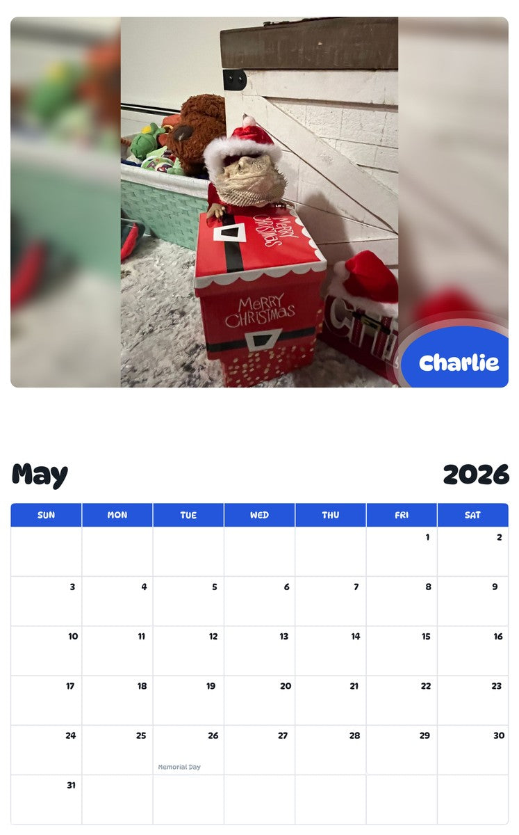 2026 - 2027 Charlie - Pawidols Pet Calendar