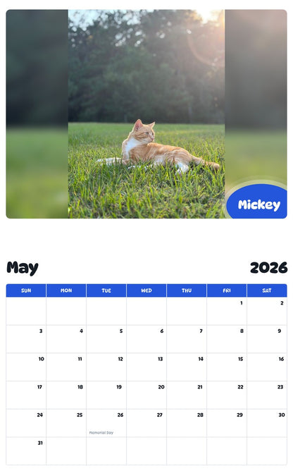 2026 - 2027 Mickey - Pawidols Pet Calendar