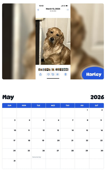 2026 - 2027 Harley - Pawidols Pet Calendar