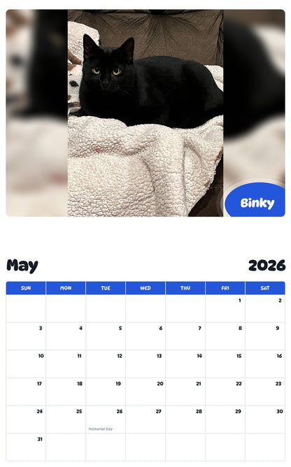 2026 - 2027 Binky - Pawidols Pet Calendar