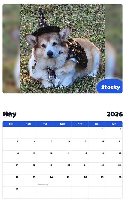2026 - 2027 Stocky - Pawidols Pet Calendar