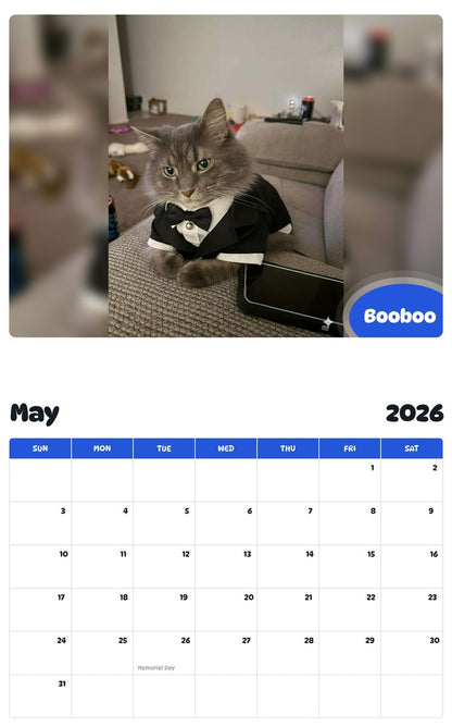 2026 - 2027 Booboo - Pawidols Pet Calendar