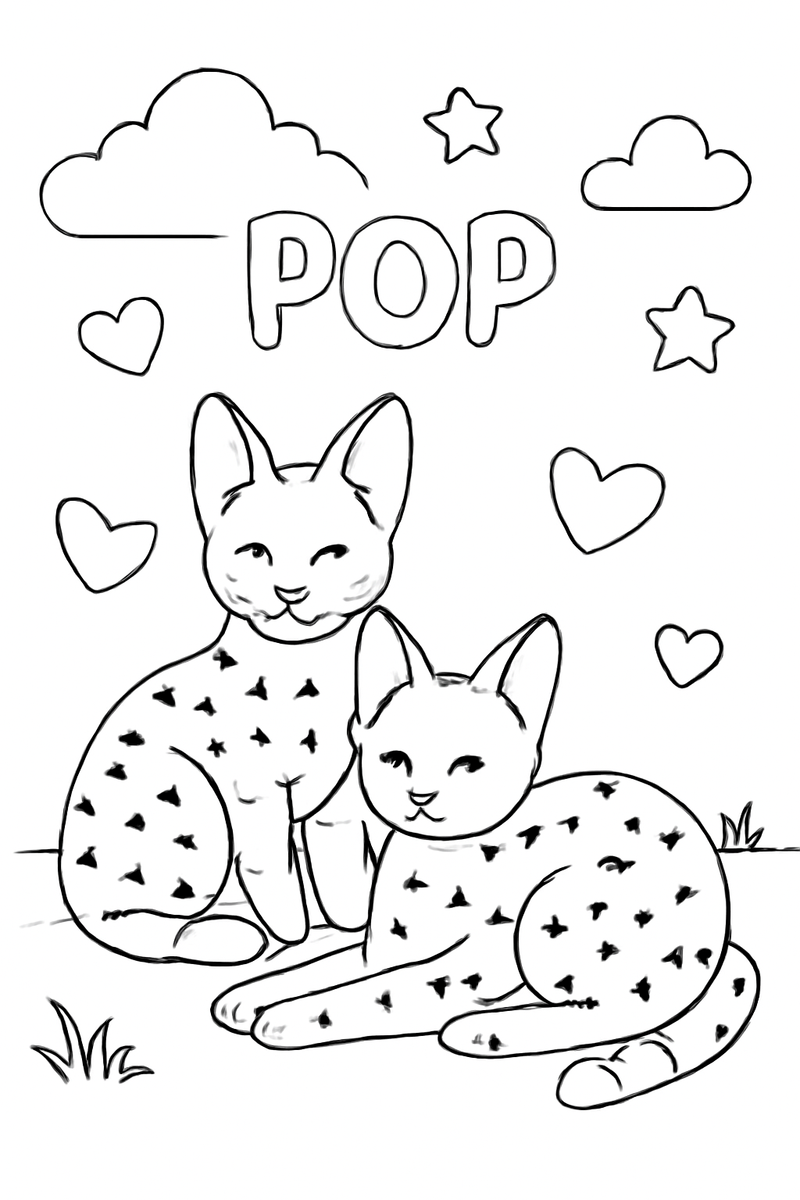 Pop Pawidols Premium Coloring Book