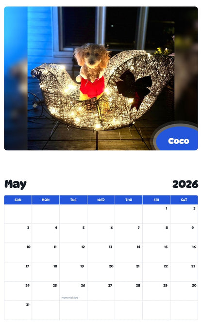 2026 - 2027 Coco - Pawidols Pet Calendar