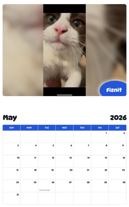 2026 - 2027 Fiznit - Pawidols Pet Calendar