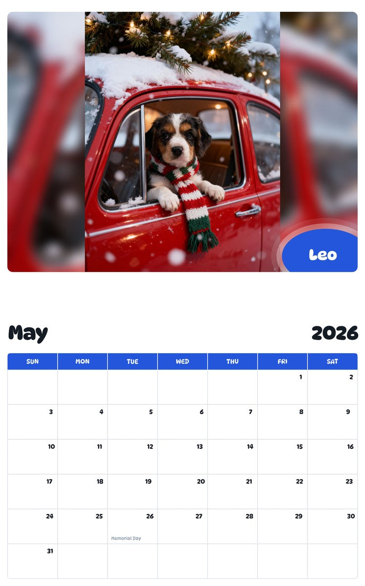2026 - 2027 Leo - Pawidols Pet Calendar