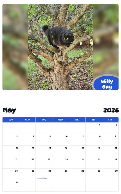 2026 - 2027 Willy Bug - Pawidols Pet Calendar