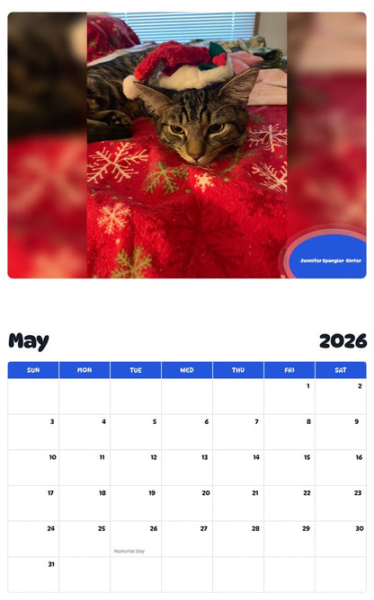 2026 - 2027 Jennifer Spangler  Ginter - Pawidols Pet Calendar