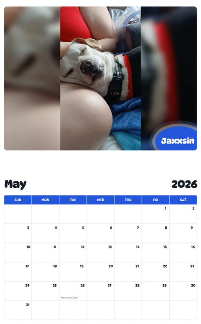 2026 - 2027 Jaxxsin - Pawidols Pet Calendar