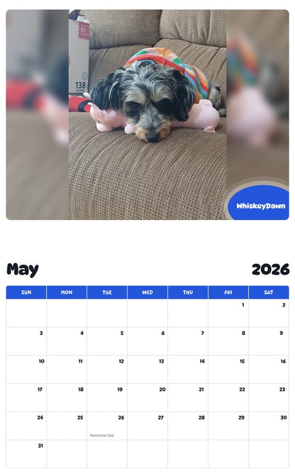 2026 - 2027 WhiskeyDawn - Pawidols Pet Calendar