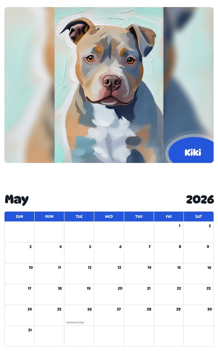 2026 - 2027 Kiki - Pawidols Pet Calendar