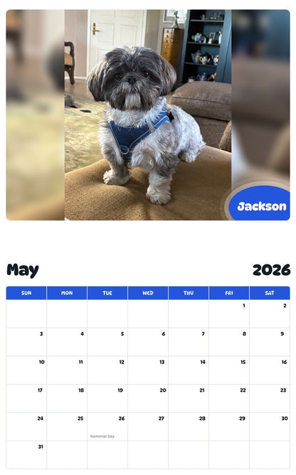 2026 - 2027 Jackson - Pawidols Pet Calendar
