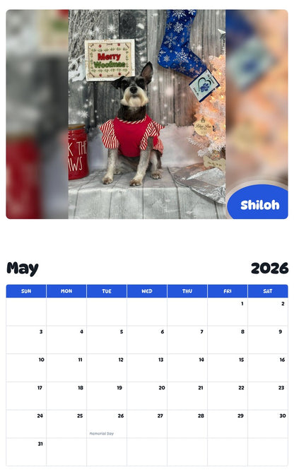 2026 - 2027 Shiloh - Pawidols Pet Calendar
