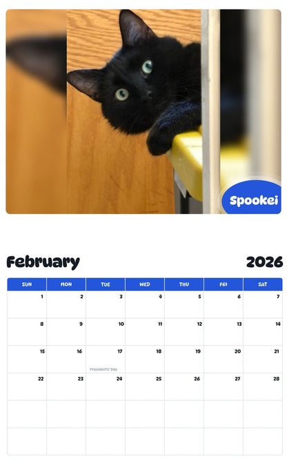 October 2025 - September 2026 Spookei - Pawidols Pet Calendar