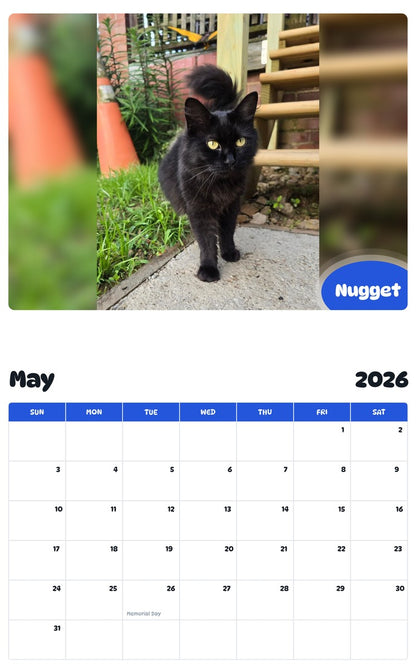 2026 - 2027 Nugget - Pawidols Pet Calendar