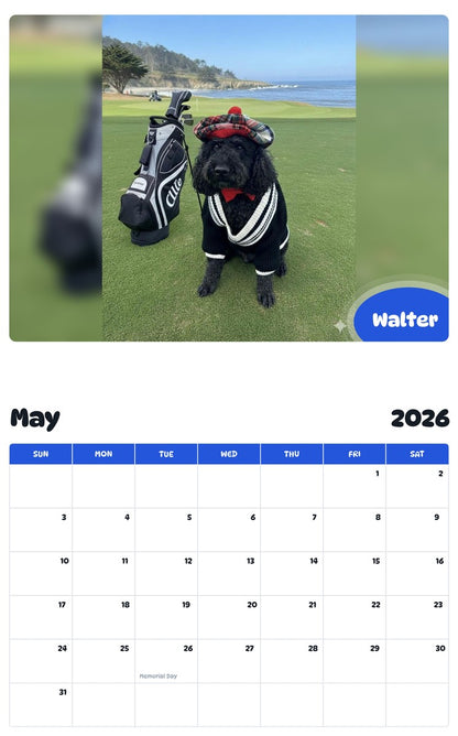 2026 - 2027 Walter - Pawidols Pet Calendar